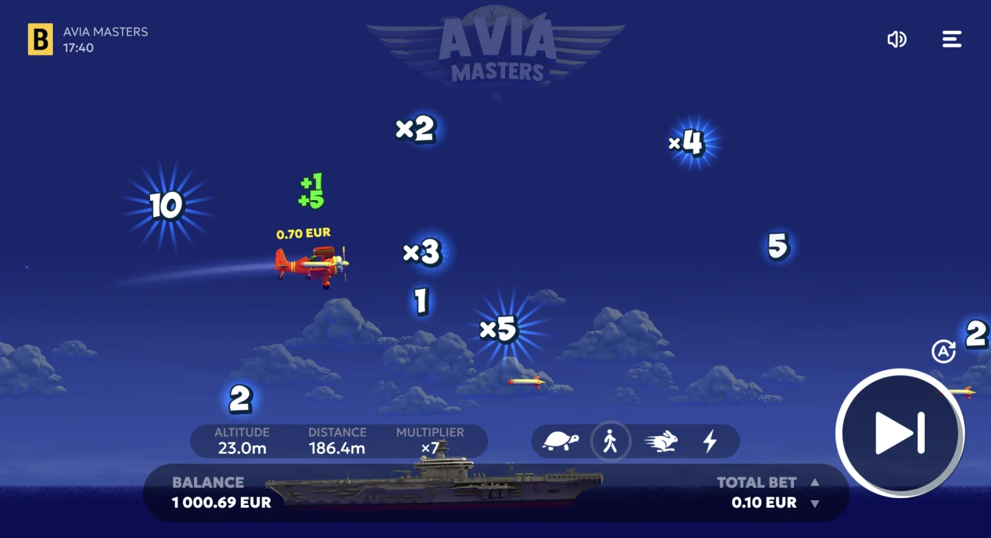 Aviamasters takeoff on the carrier