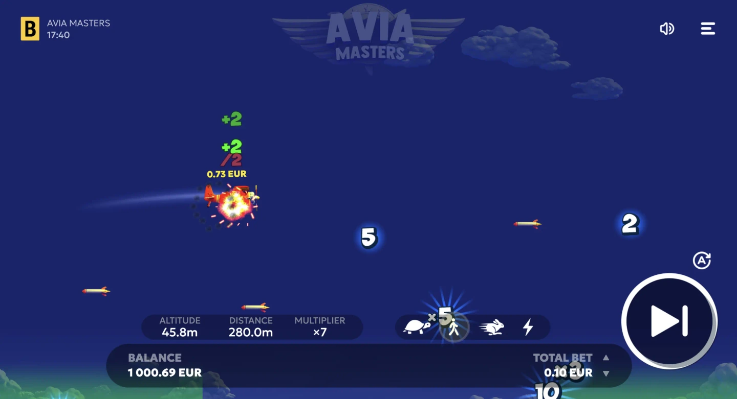Aviamasters multipliers and rockets in flight
