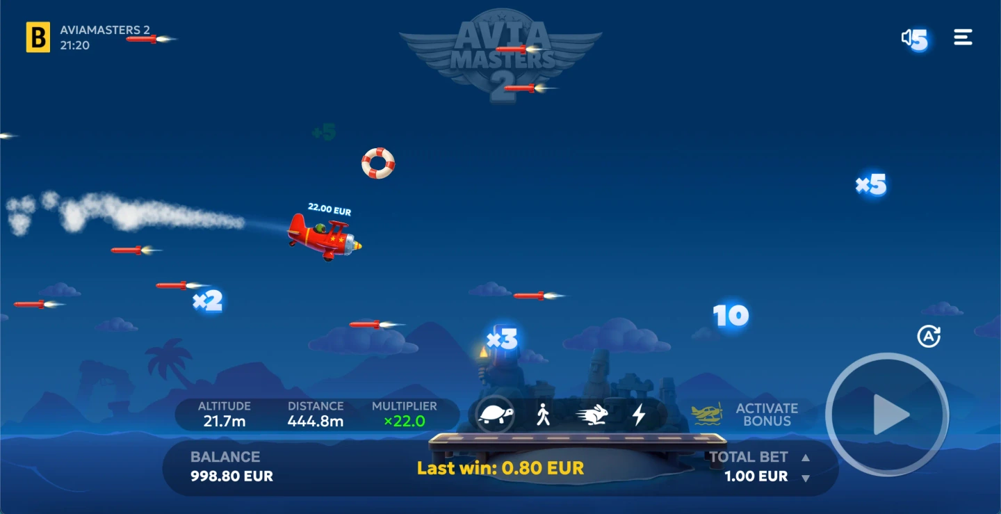 Aviamasters 2 takeoff screen