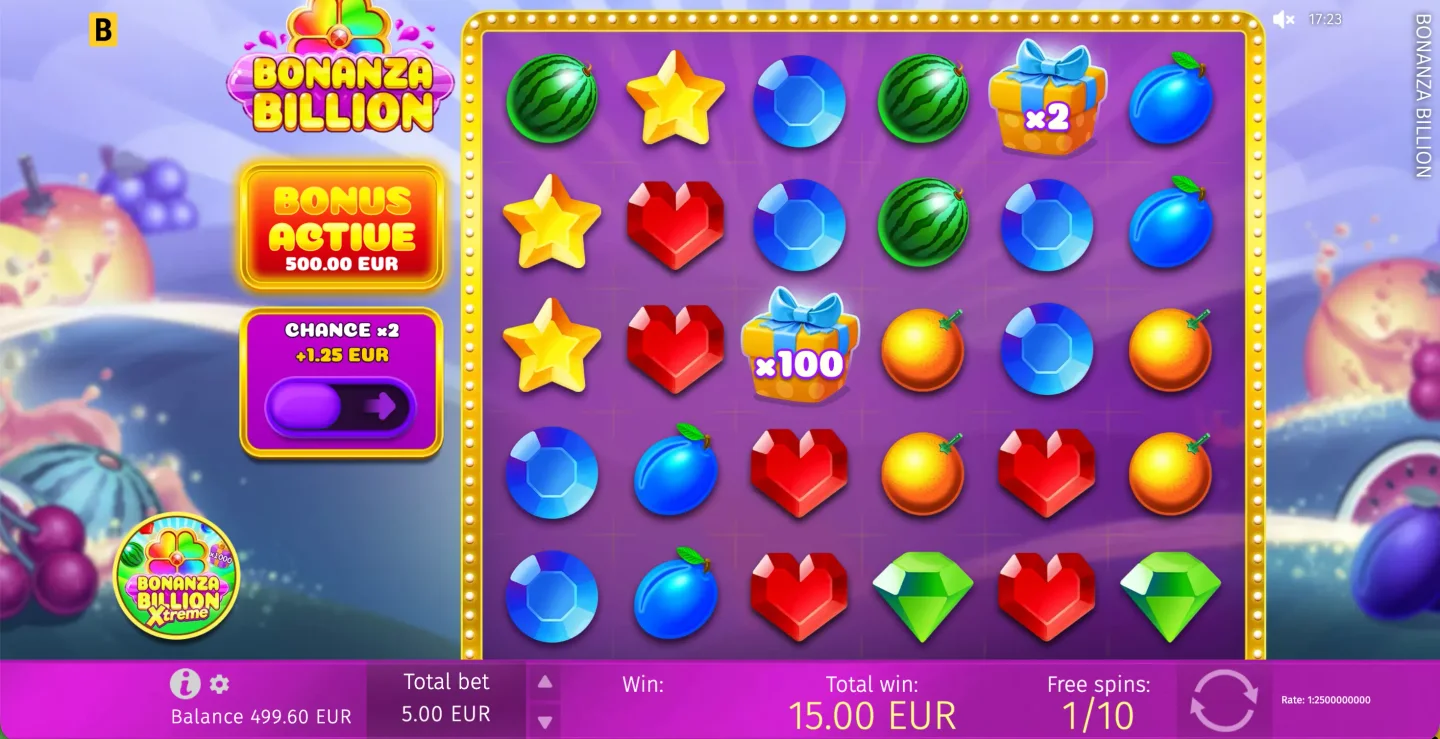 Bonanza Billion — фриспины с коробками x2 и x100