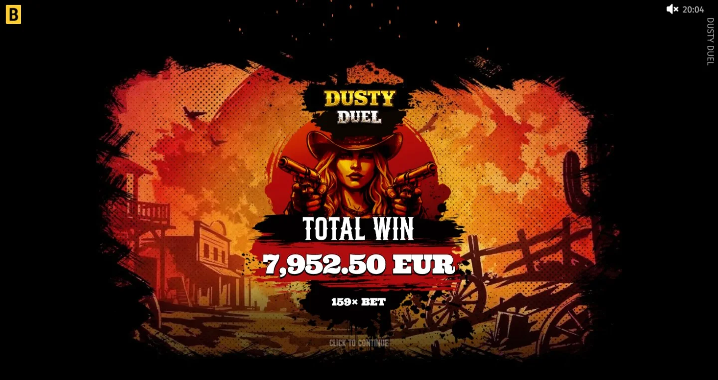 Dusty Duel Wild or Dead duel animation on the reels