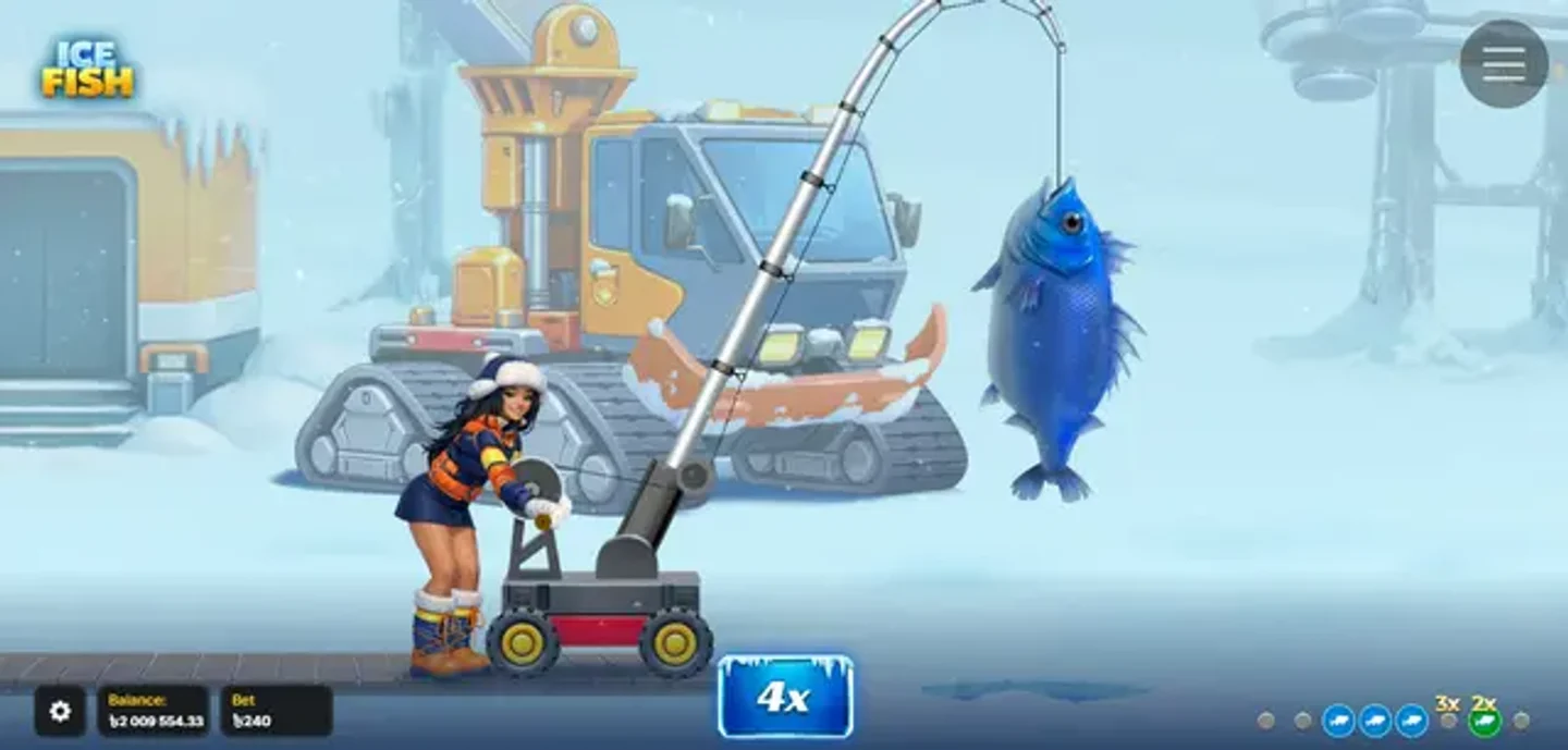 Ice Fish экран результата раунда