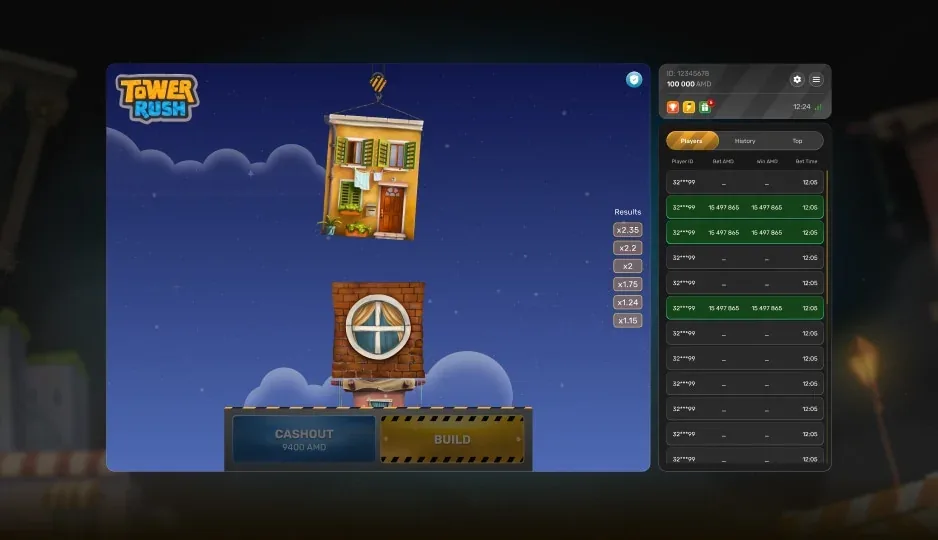 Tower Rush — строительство башни и множитель